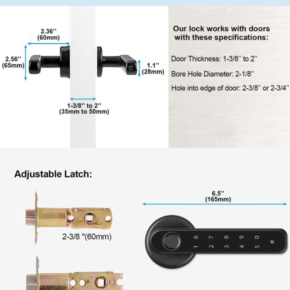 Fingerprint Door Lock - Picture 4 of 8